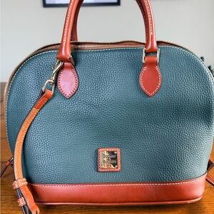 Dooney & Bourke Forest Green Zip Zip Satchel